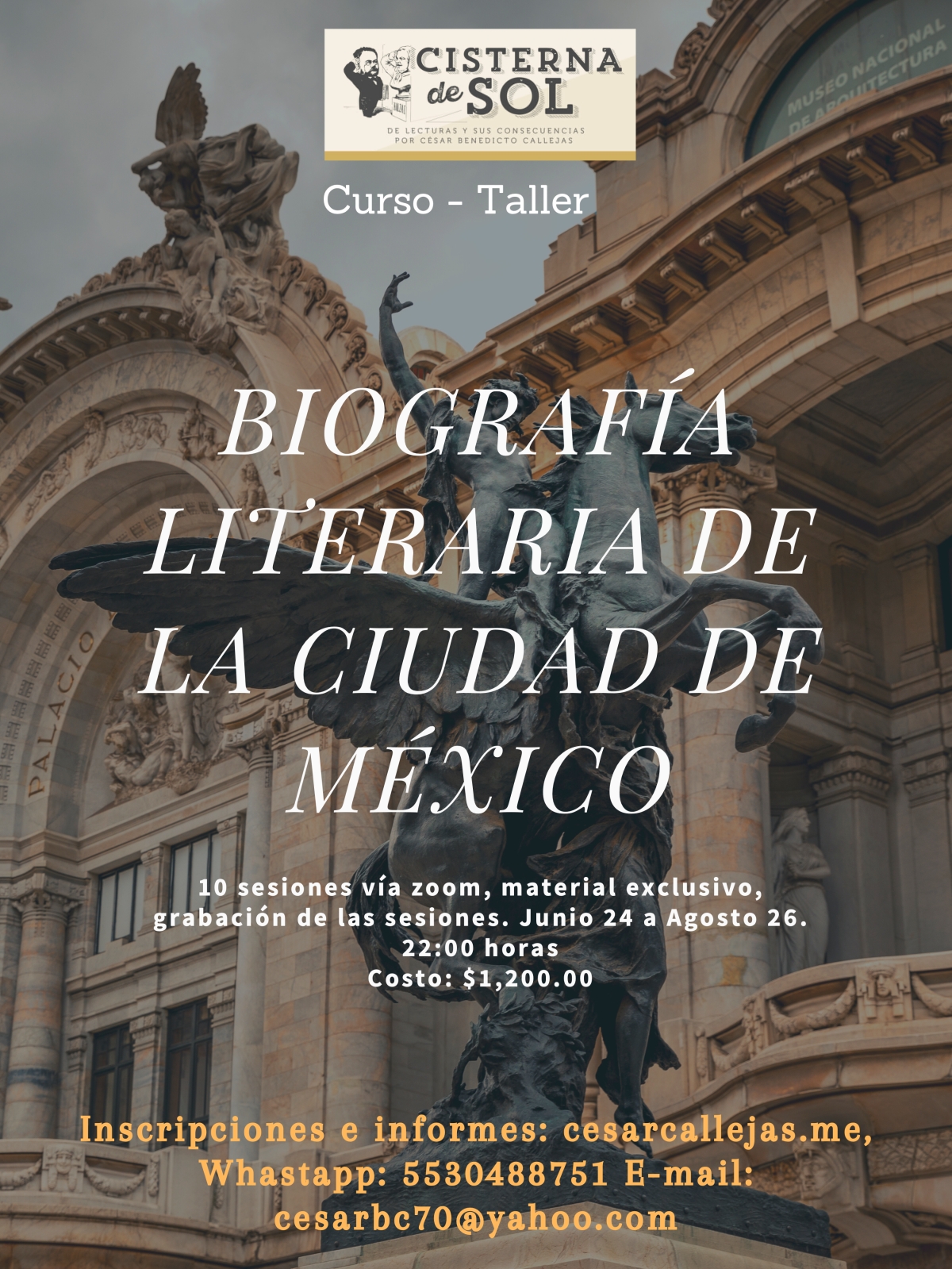 Curso-Taller Biografía Literaria de la Ciudad de México